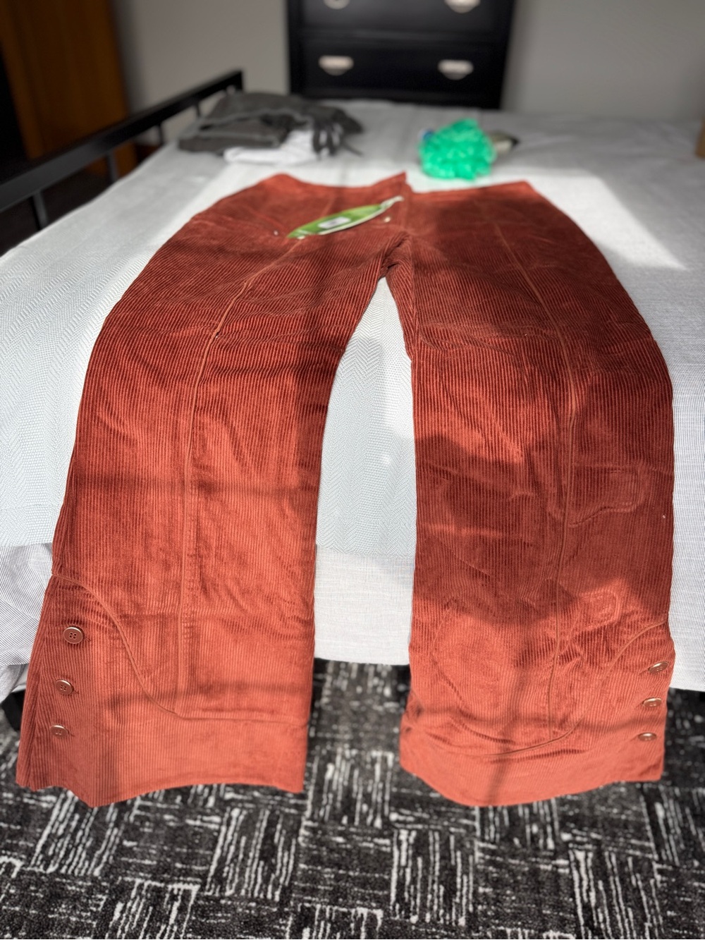 Farm Rio corduroy bell bottoms. NWT